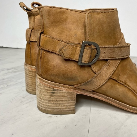 Free People Back Loop Tan Ankle Bootie 8.5 - Picture 11 of 16